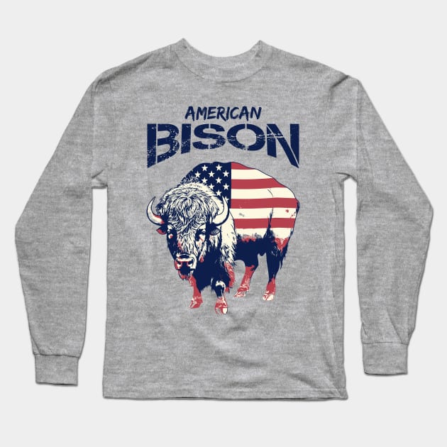 American Bison Long Sleeve T-Shirt by Yopi